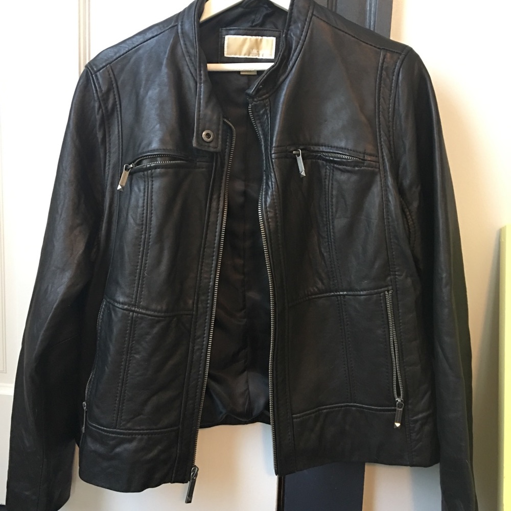 Michael Kors 100% Genuine Leather Jacket Size XL